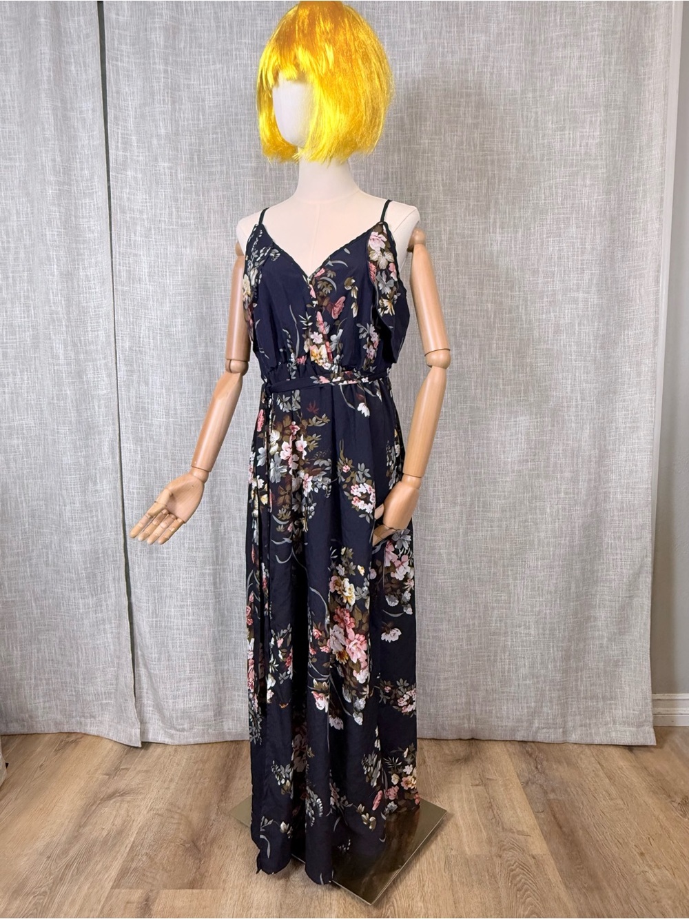 Women's Navy Floral Maxi dress